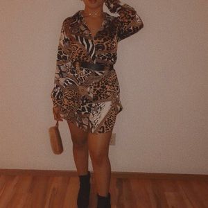 Detailed Button Up Dress